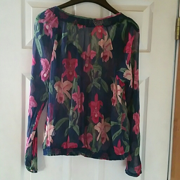 Lucky Brand floral blouse.  Price is what it is. - Picture 2 of 2